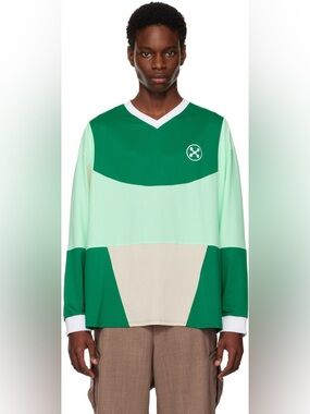 Head Of State Green Home&Away Long sleeve NWOT